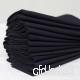 Linenme Lot de 12 serviettes de table en coton uni Noir 45 x 45 cm - B00INXYD4K
